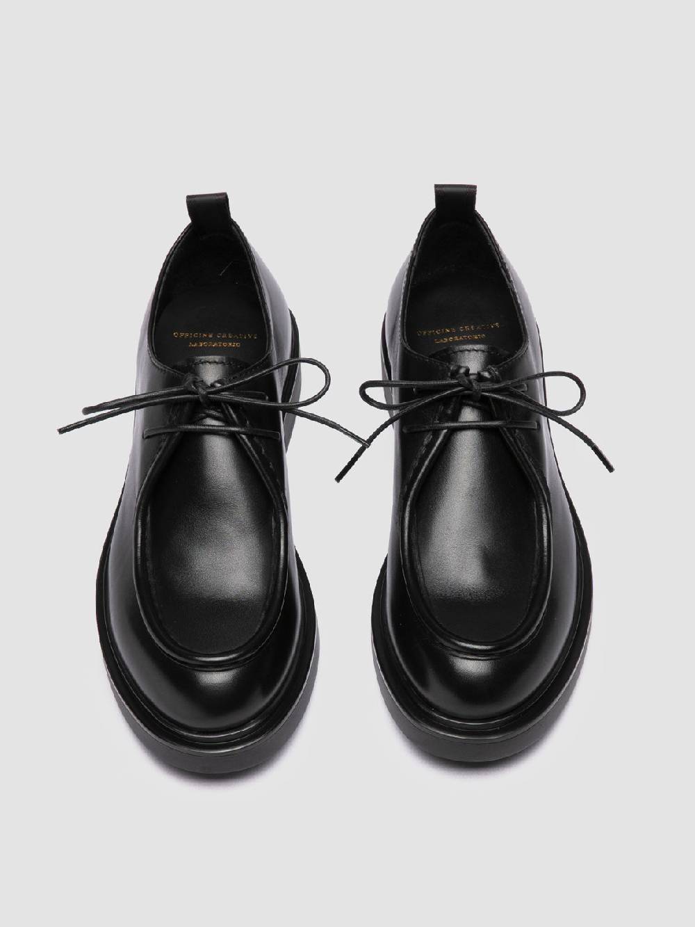 Officine Creative ENGINEER 102 Derby in Pelle Nera Vendita