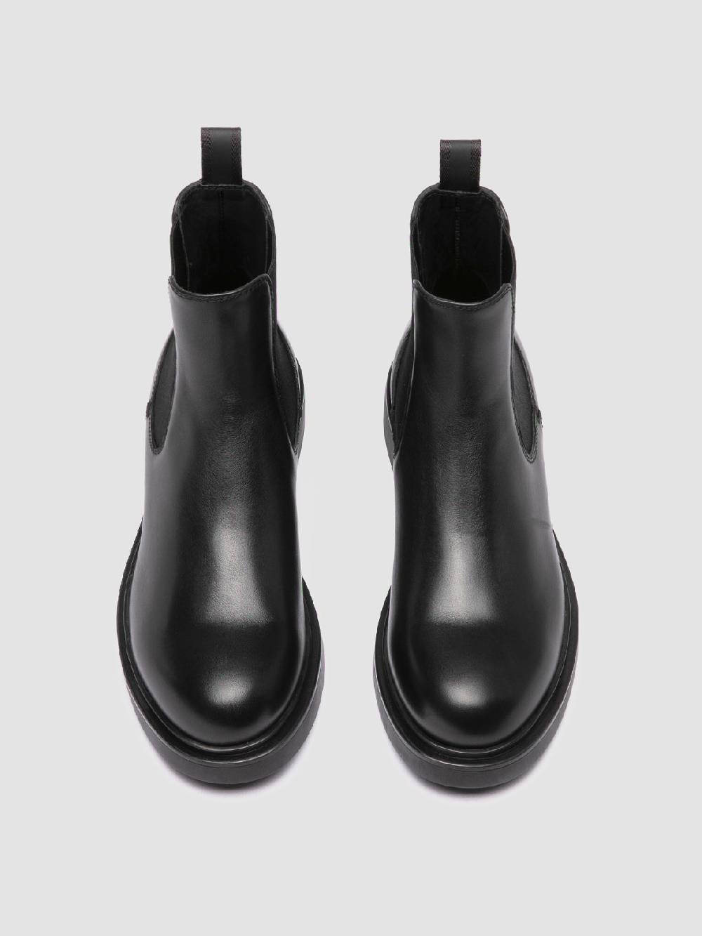 Officine Creative ENGINEER 107 Stivaletti Chelsea in Pelle Nera Promozione