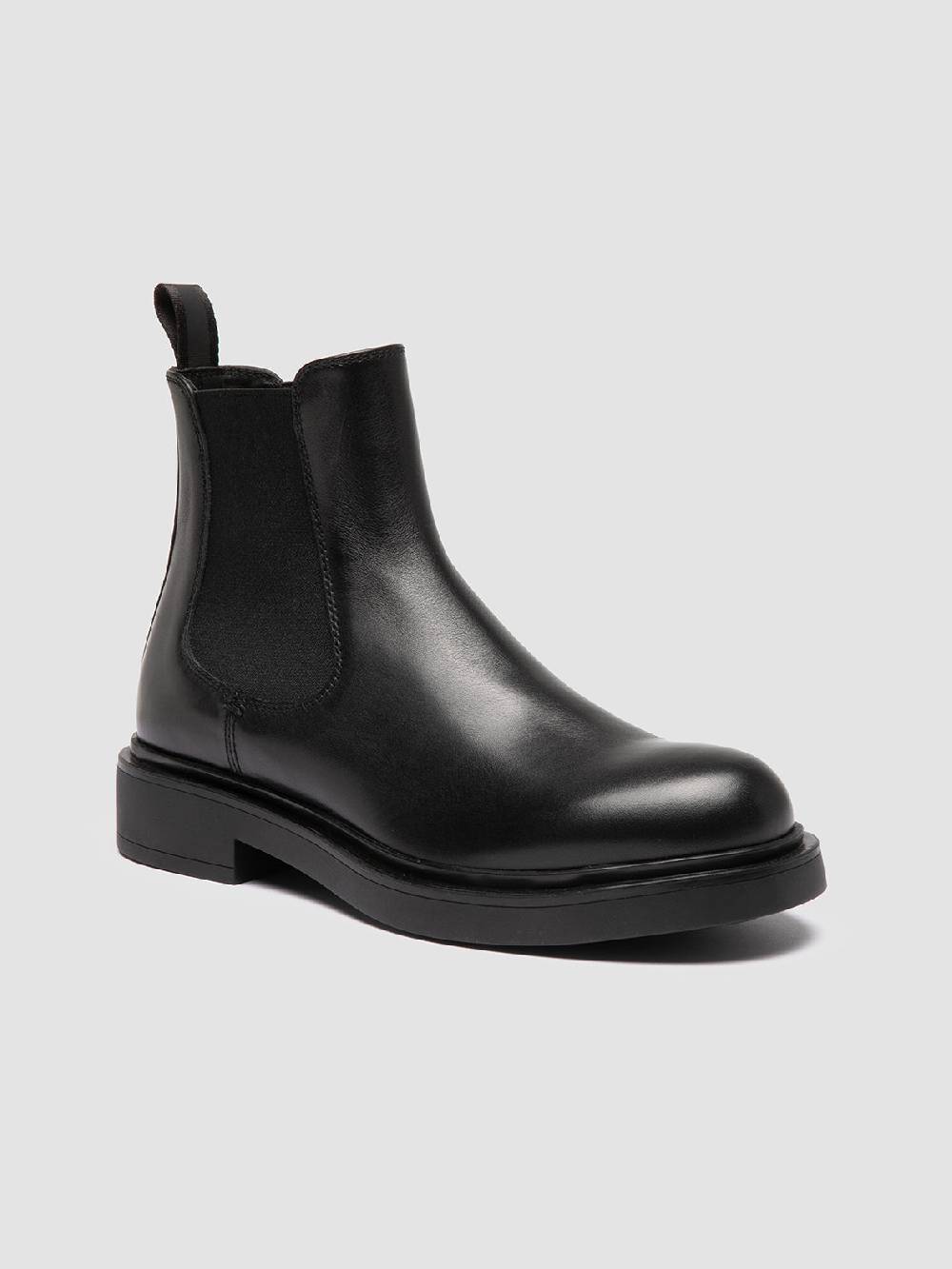 Officine Creative ENGINEER 107 Stivaletti Chelsea in Pelle Nera Promozione