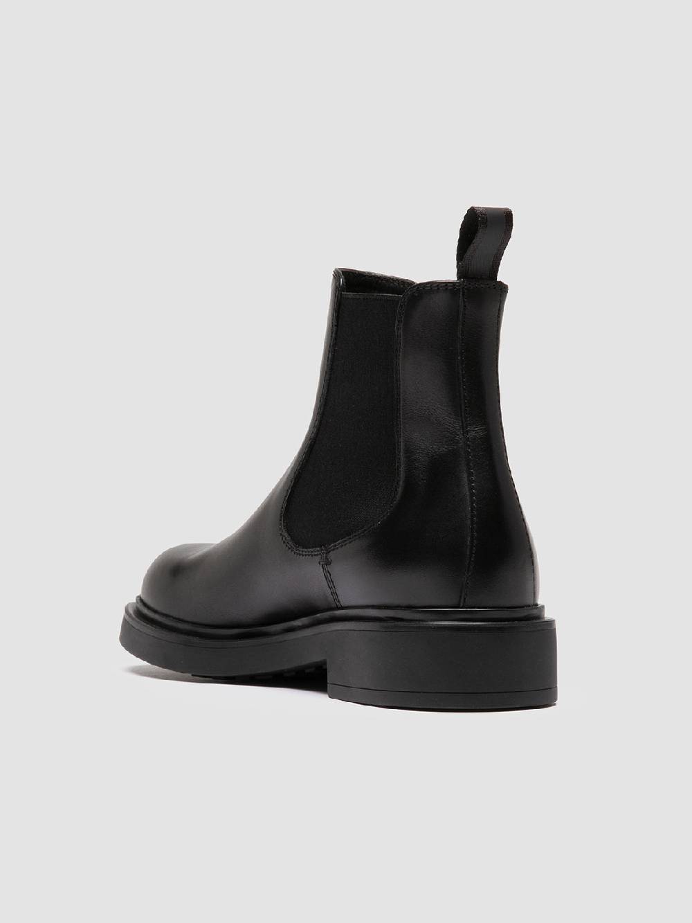 Officine Creative ENGINEER 107 Stivaletti Chelsea in Pelle Nera Promozione