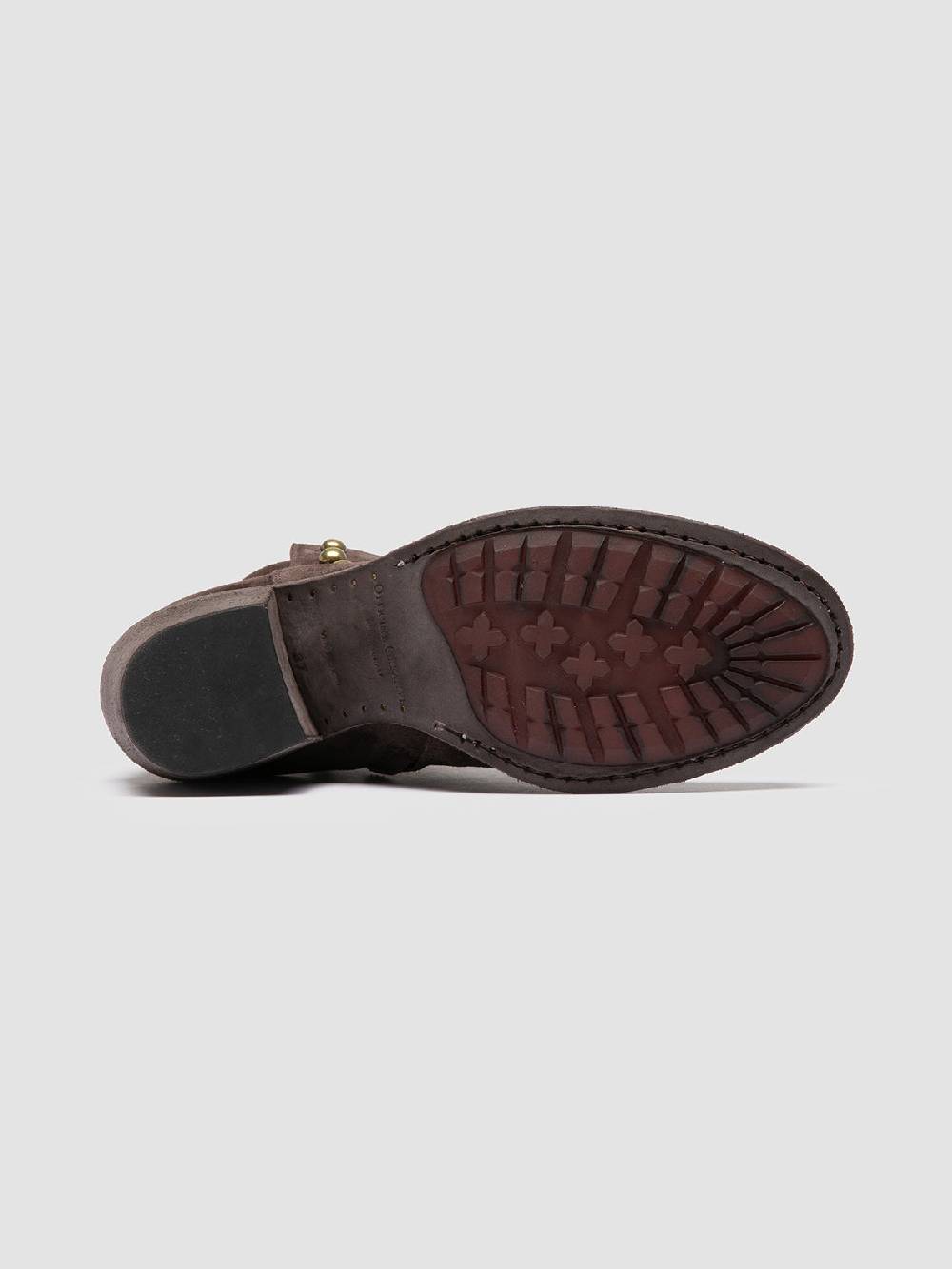 Officine Creative GODEAU 004 Stivali con Zip in Pelle Scamosciata Marrone Qualità Garantita