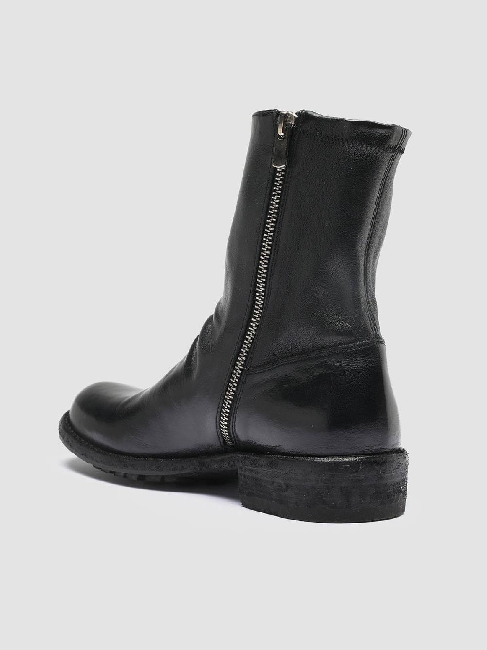 Officine Creative LEGRAND 203 Stivaletti in Pelle Nera Offerta speciale della fabbrica