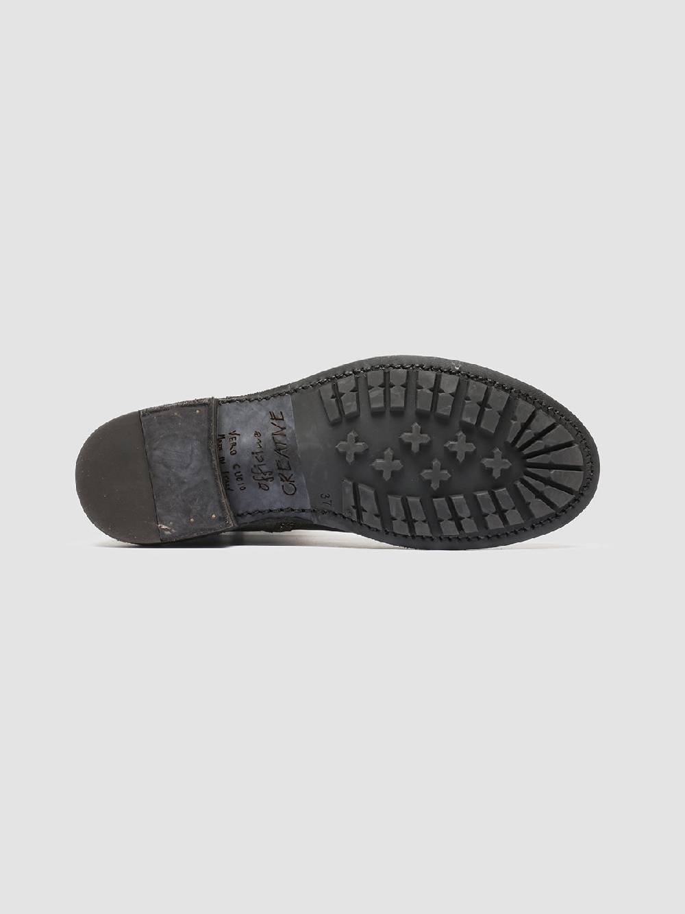 Officine Creative LEGRAND 203 Stivali Zip in Pelle Grigia Consegna Veloce