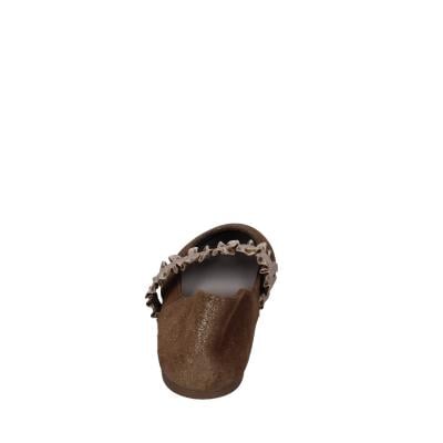 ﻿scarpe donna CAFè NOIR ballerine platino pelle scamosciata oro BC608 Hotsell