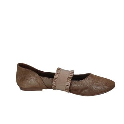 ﻿scarpe donna CAFè NOIR ballerine platino pelle scamosciata oro BC608 Hotsell