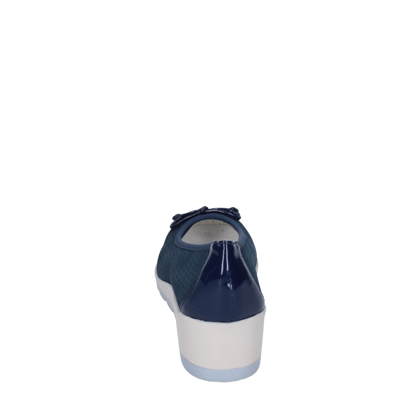 scarpe donna IO DONNA ballerine blu pelle scamosciata EZ42 Vendita Economica