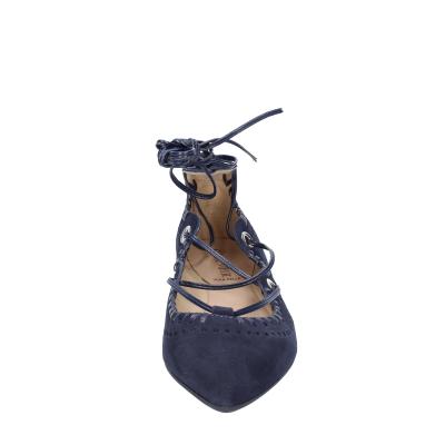 scarpe donna CAFè NOIR ballerine blu camoscio MED507 BF402 Moda