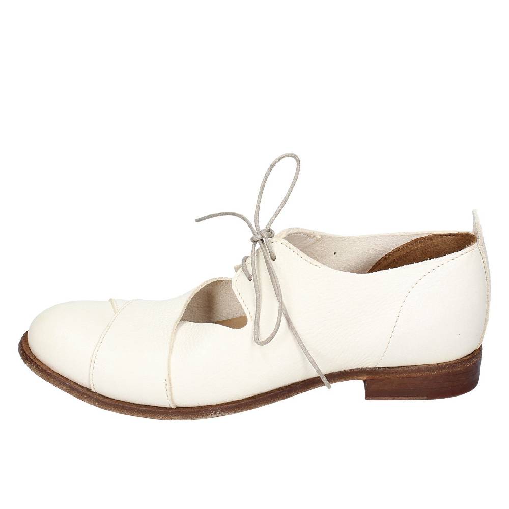 scarpe donna MOMA classiche bianco pelle 39405A VINTAGE EX460 Sottocosto