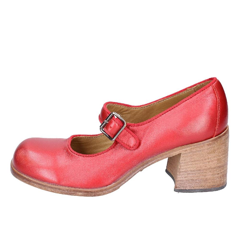 scarpe donna MOMA decollete rosso pelle 47403L VINTAGE EX448 Novità