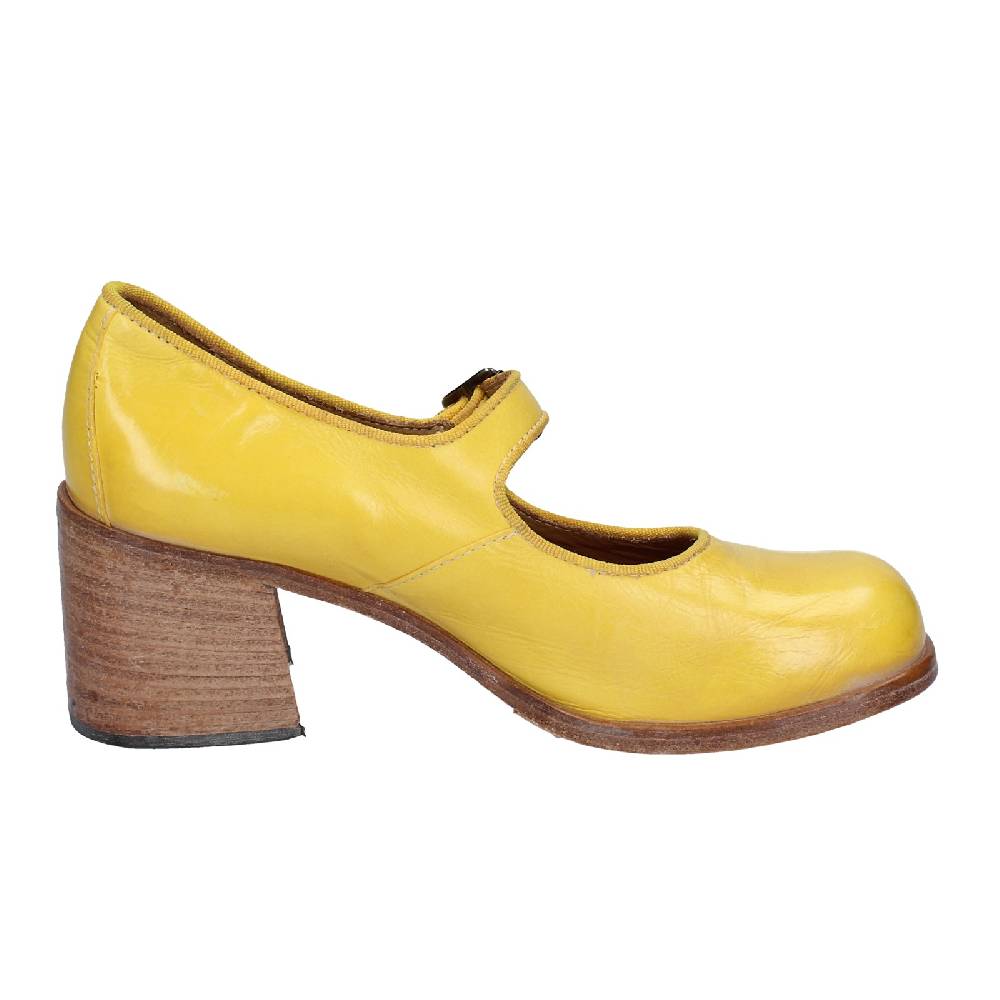 scarpe donna MOMA decollete giallo pelle 47403L VINTAGE EX446 Presa