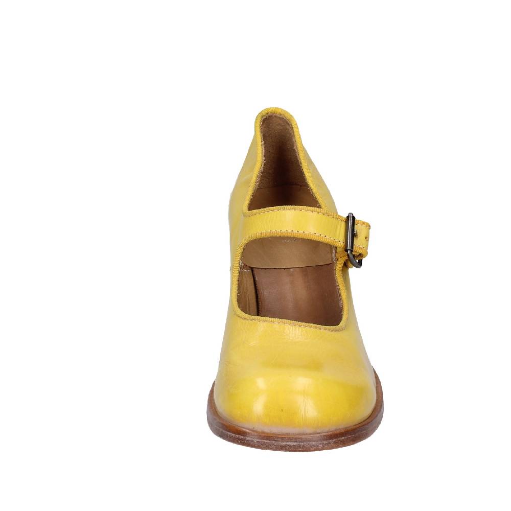 scarpe donna MOMA decollete giallo pelle 47403L VINTAGE EX446 Presa