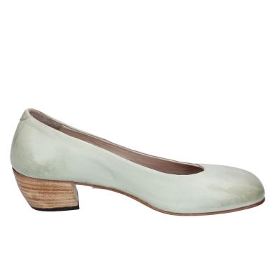 scarpe donna MOMA decollete verde pelle BE500 Economico