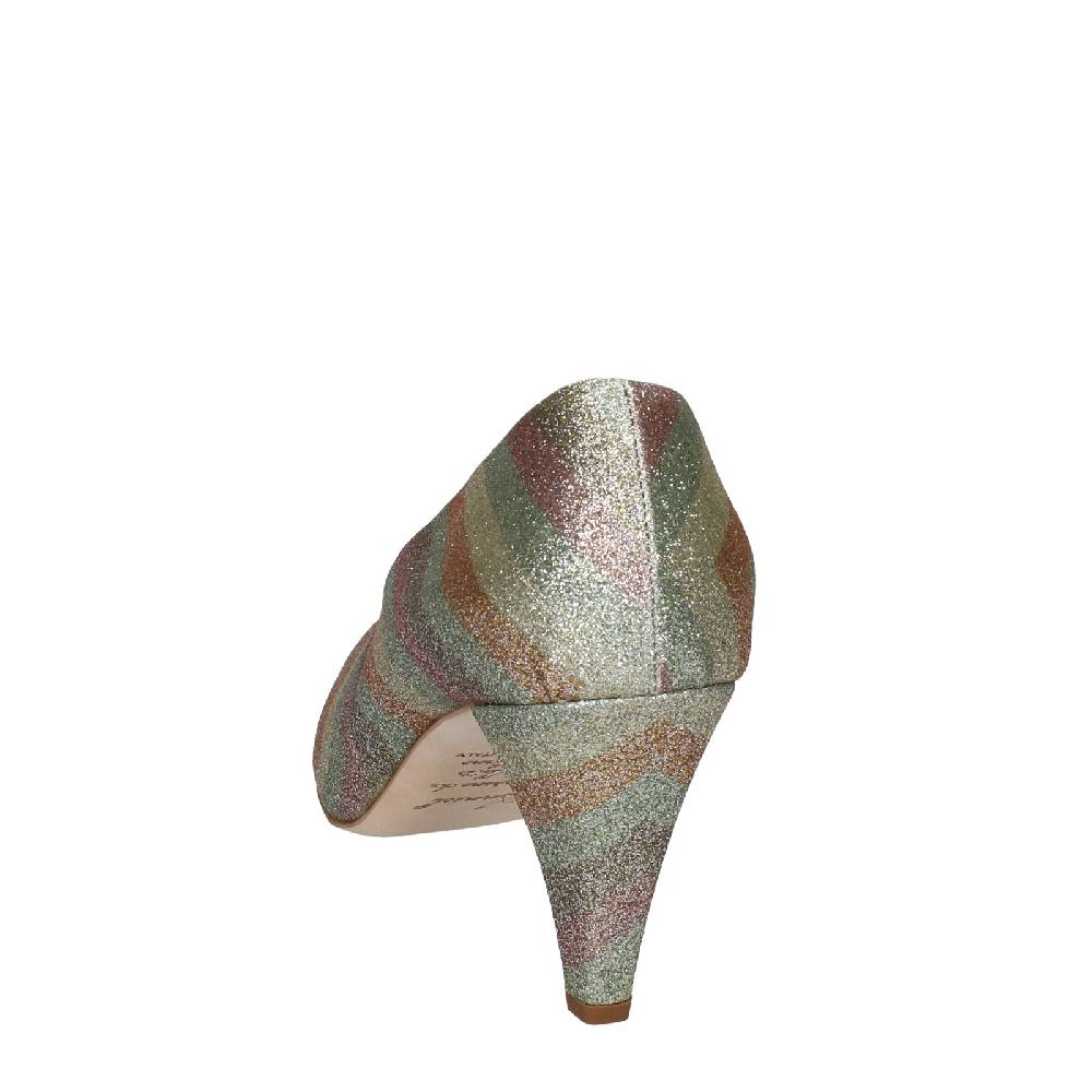 scarpe donna ANNIEL decollete oro glitter EX224 Outlet