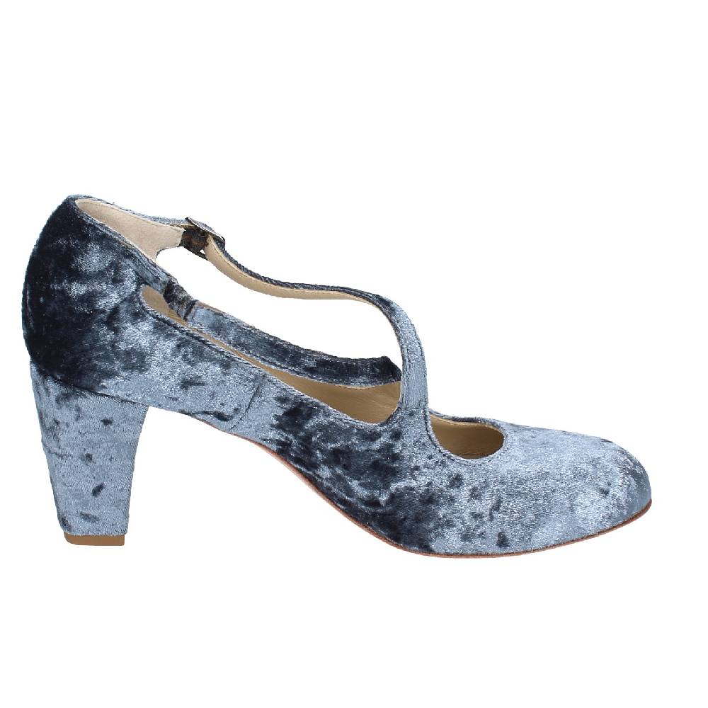 scarpe donna ANNIEL decollete grigio velluto EX257 In Vendita
