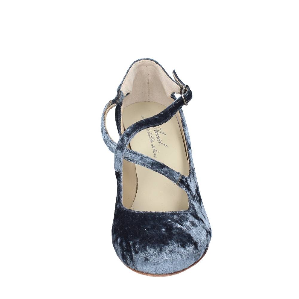 scarpe donna ANNIEL decollete grigio velluto EX257 In Vendita