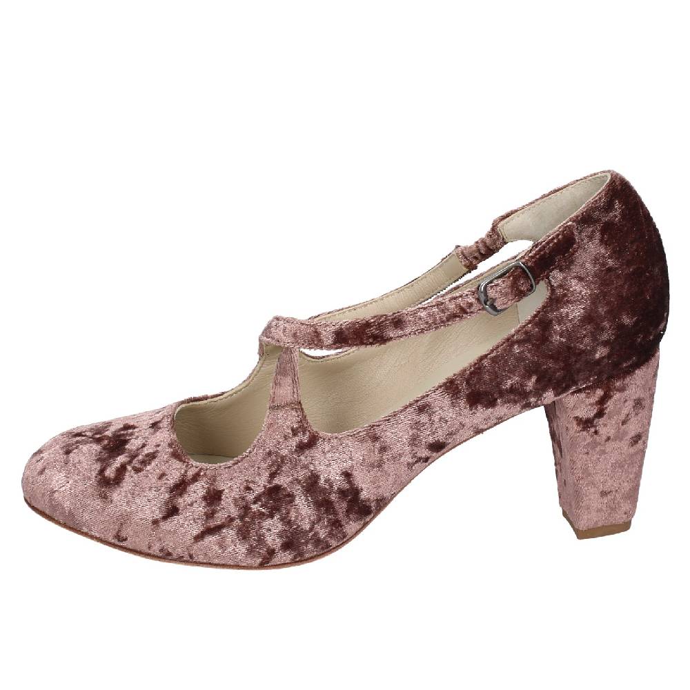 scarpe donna ANNIEL decollete marrone velluto EX279 Saldi Di Fabbrica