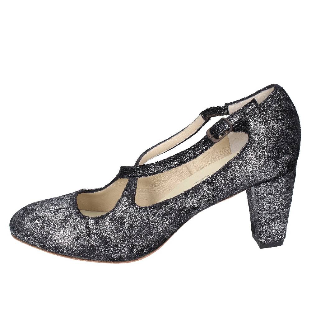 scarpe donna ANNIEL decollete nero tessuto argento EX272 I Più Venduti