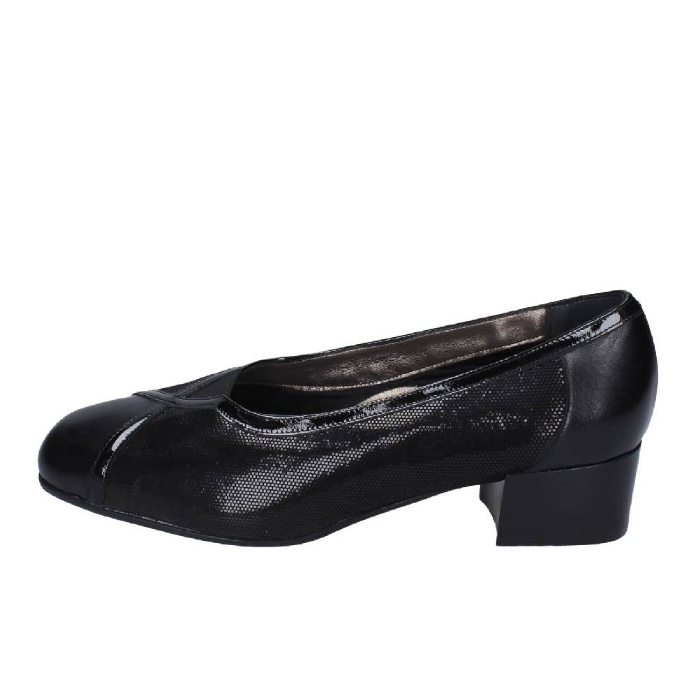 scarpe donna CONFORT decollete nero pelle vernice 3735 EZ335 In Saldo