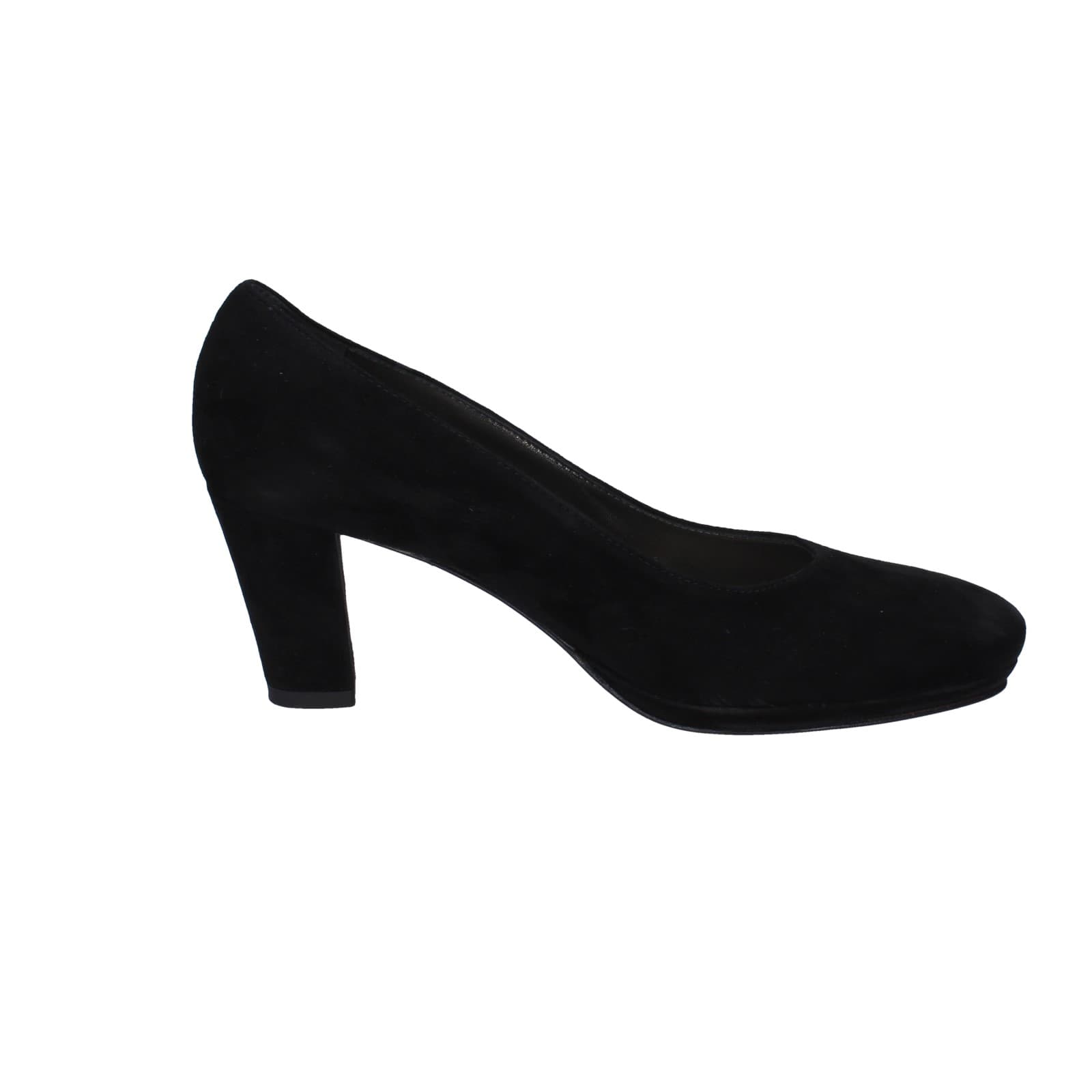 scarpe donna CONFORT decollete nero camoscio strass EZ354 2025