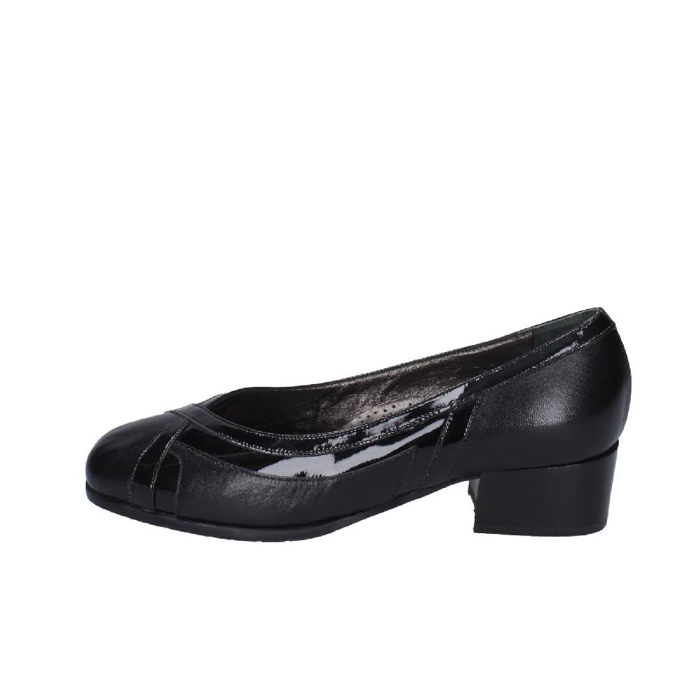 scarpe donna CONFORT decollete nero pelle vernice 1473 EZ334 Italia