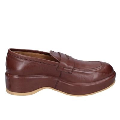 scarpe donna MOMA mocassini marrone pelle 1ESA19-NAC BC44 In Linea
