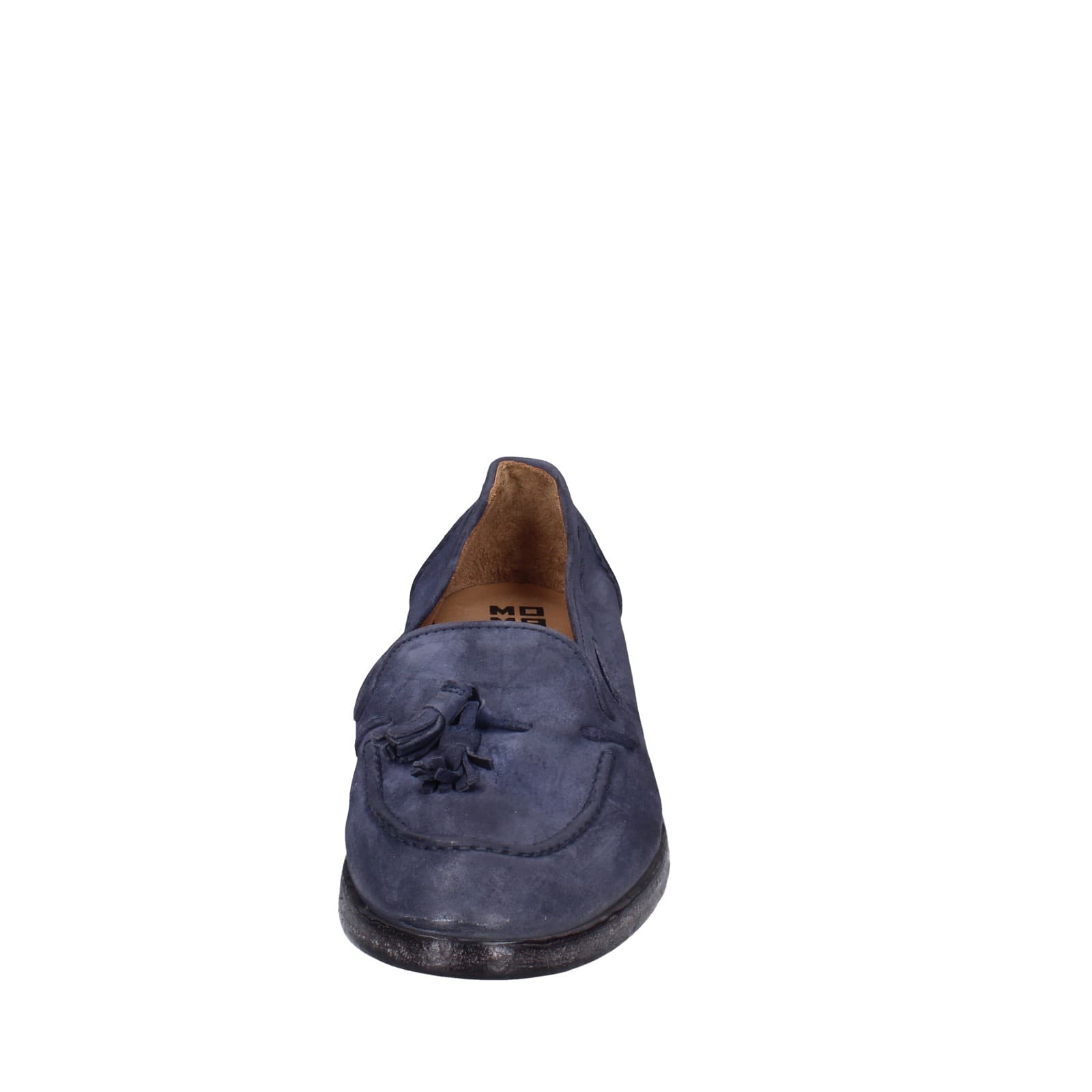 scarpe donna MOMA mocassini blu camoscio 1FS472-0W EZ878 Qualità