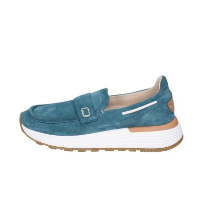 scarpe donna MOMA mocassini verde camoscio 3FS413-CRP11 BC851 Pezzi Unici
