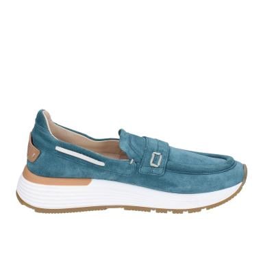scarpe donna MOMA mocassini verde camoscio 3FS413-CRP11 BC851 Pezzi Unici