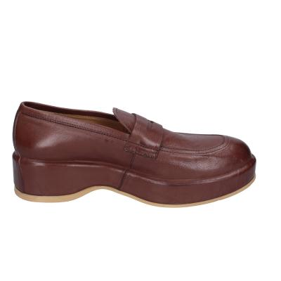 scarpe donna MOMA mocassini marrone pelle 1ES419-NAC BC48 Qualità Garantita