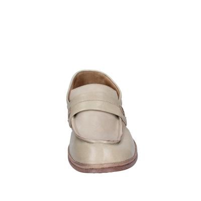 scarpe donna MOMA mocassini beige pelle marrone 1ES323-TV BC52 Negozi Online