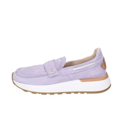 scarpe donna MOMA mocassini viola camoscio 3FS413-CRP12 BC786 Consegna Veloce