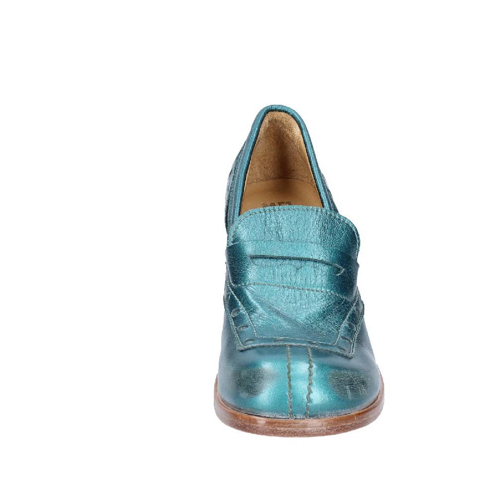 scarpe donna MOMA mocassini verde pelle 47406E VINTAGE EX447 Promozione Limitata