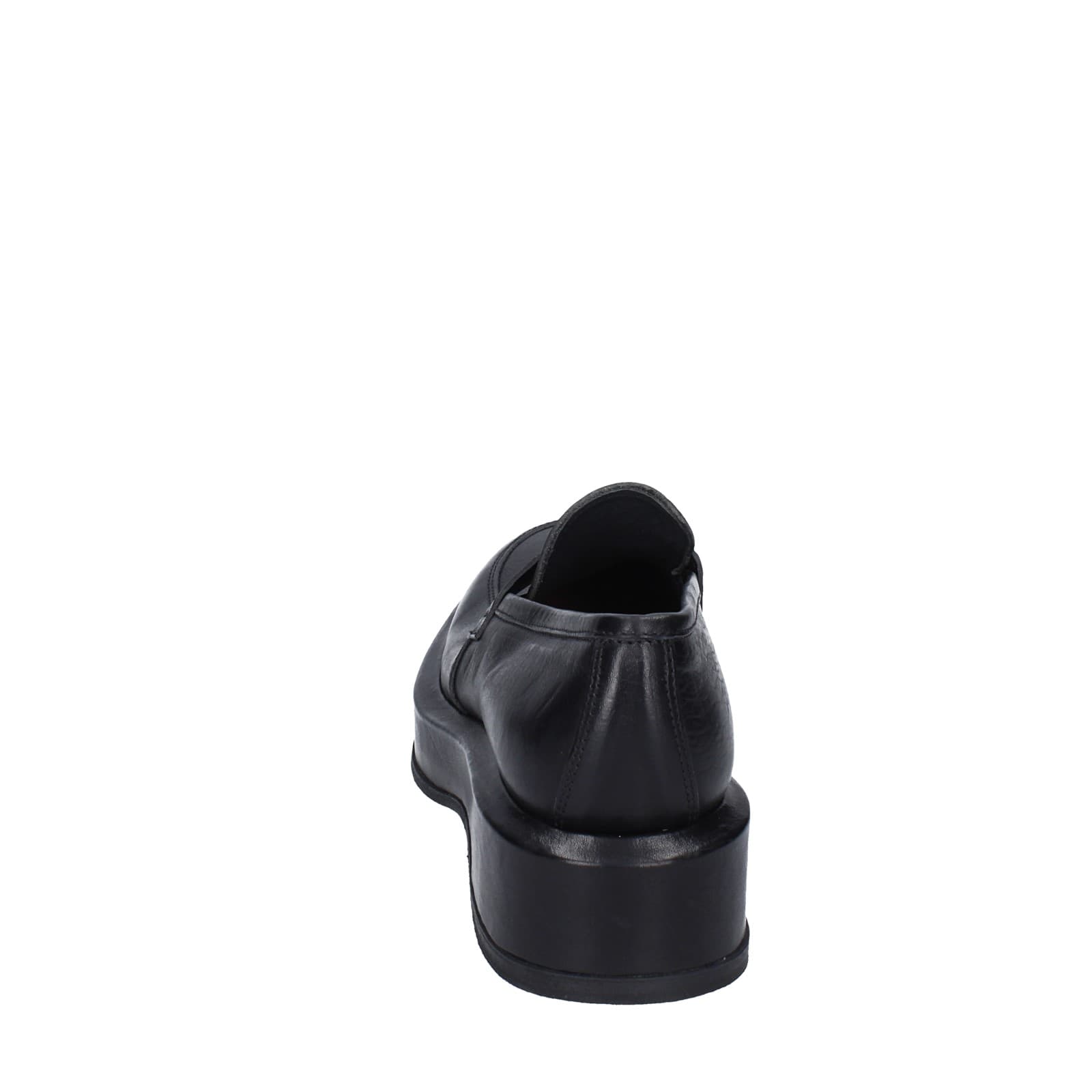 scarpe donna MOMA mocassini nero pelle 82301E-CU EY487 Fino Al -60%