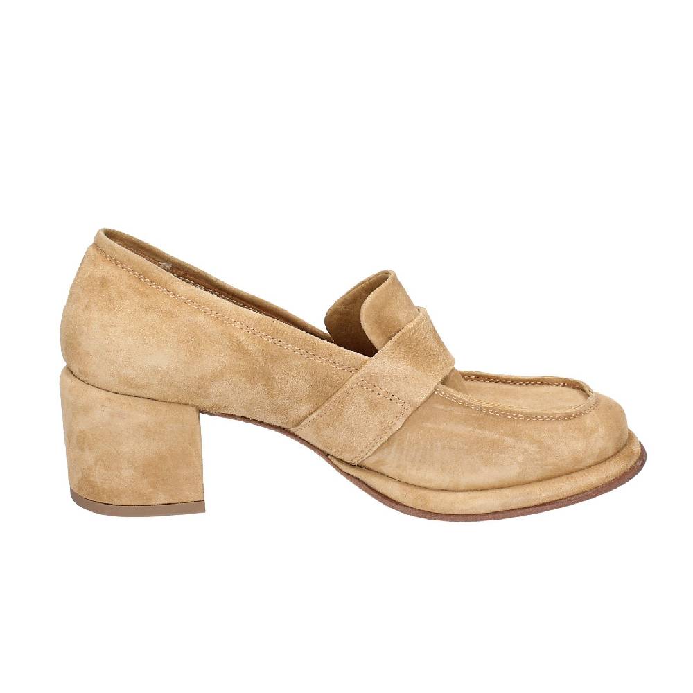 scarpe donna MOMA mocassini beige camoscio 44401E VINTAGE EX469 Shopping Online