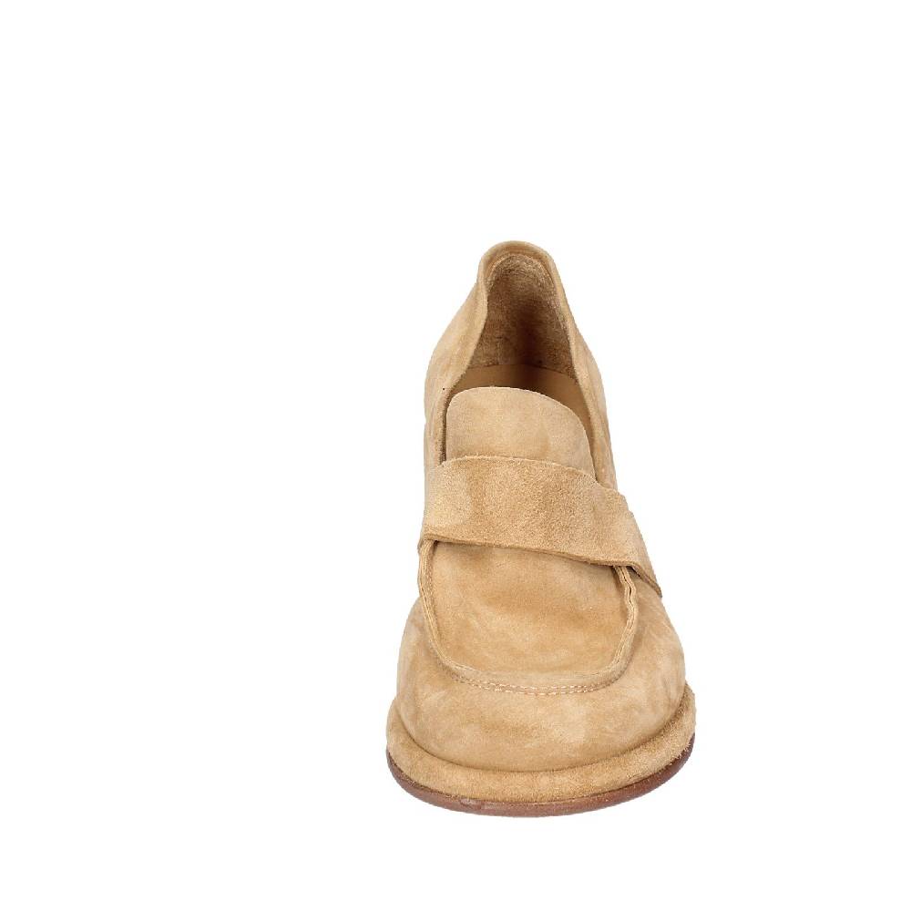 scarpe donna MOMA mocassini beige camoscio 44401E VINTAGE EX469 Shopping Online