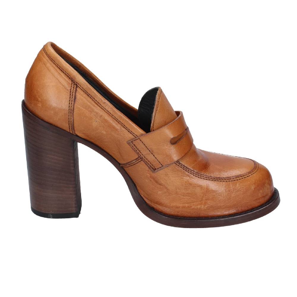 scarpe donna MOMA mocassini marrone pelle 85306E EY568 Affare Del Giorno