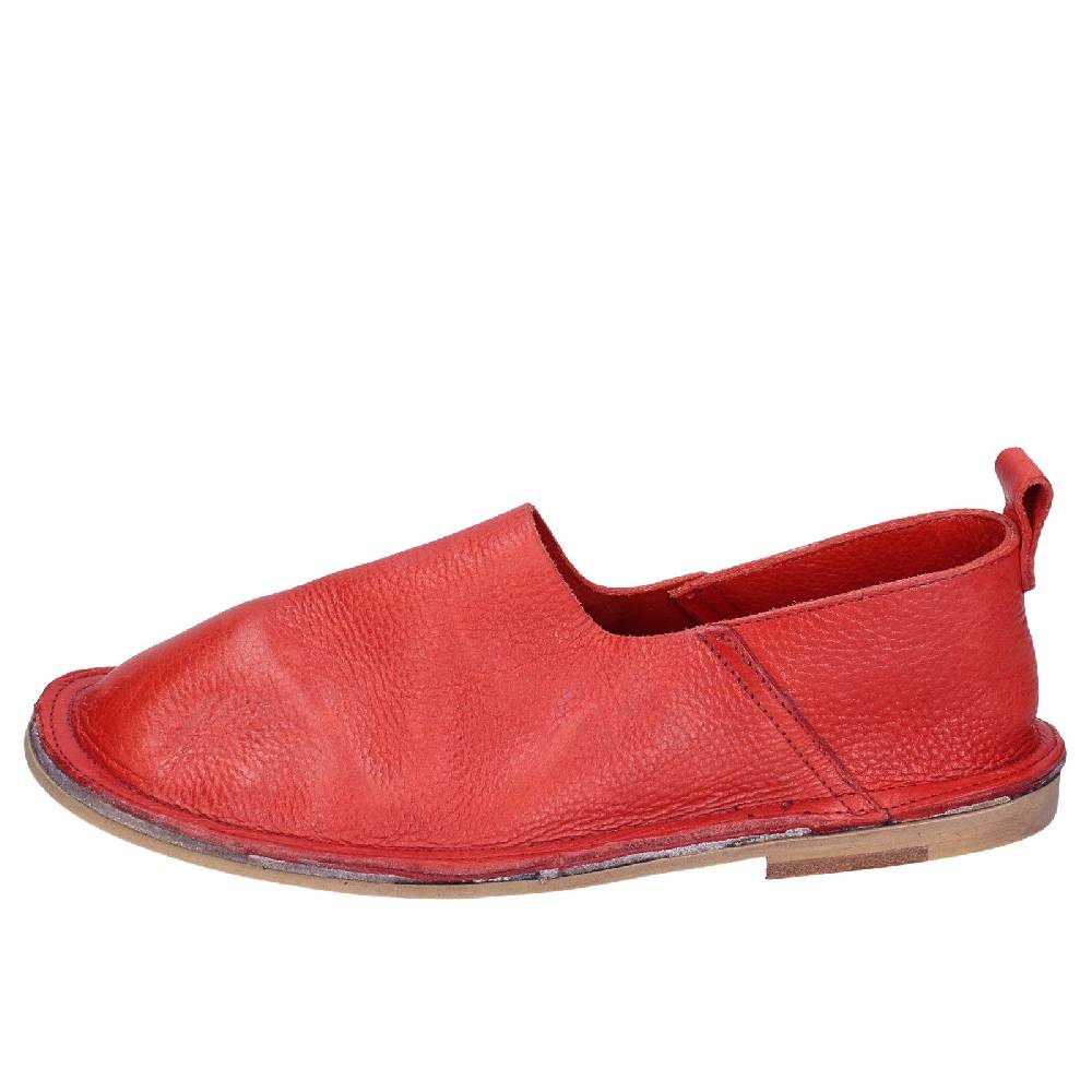 scarpe donna MOMA mocassini rosso pelle VINTAGE SLIP ON EX461 Novità