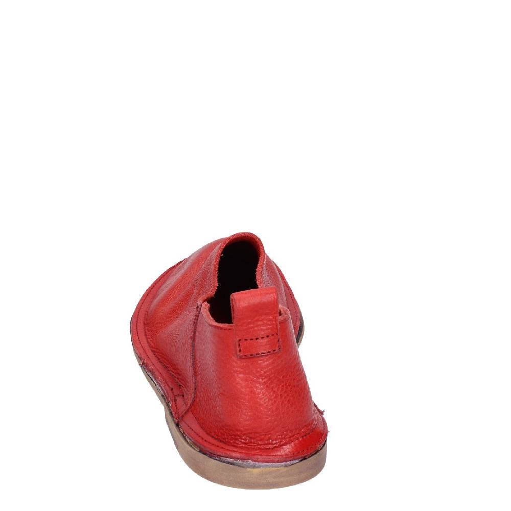 scarpe donna MOMA mocassini rosso pelle VINTAGE SLIP ON EX461 Novità