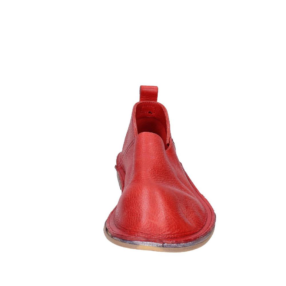 scarpe donna MOMA mocassini rosso pelle VINTAGE SLIP ON EX461 Novità