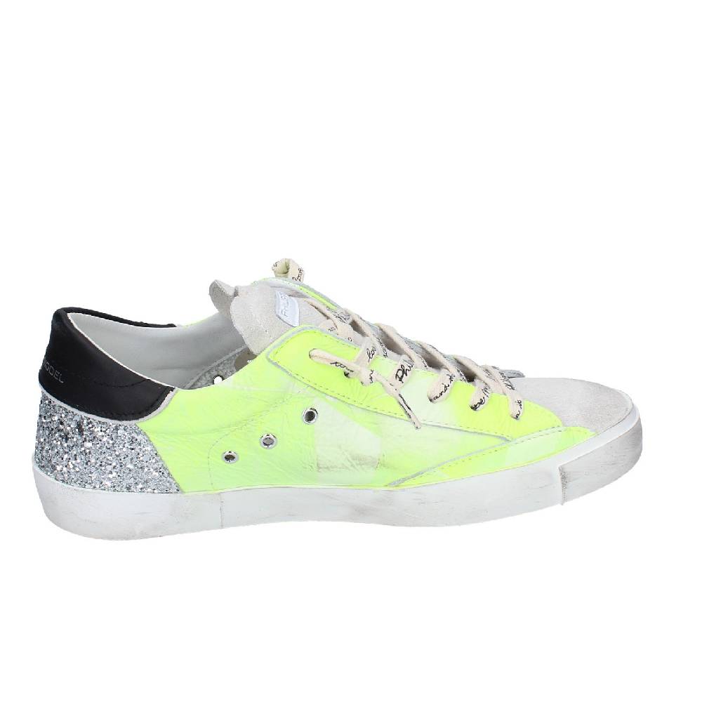 scarpe donna PHILIPPE MODEL sneakers giallo pelle camoscio VINTAGE EX365 Offerte
