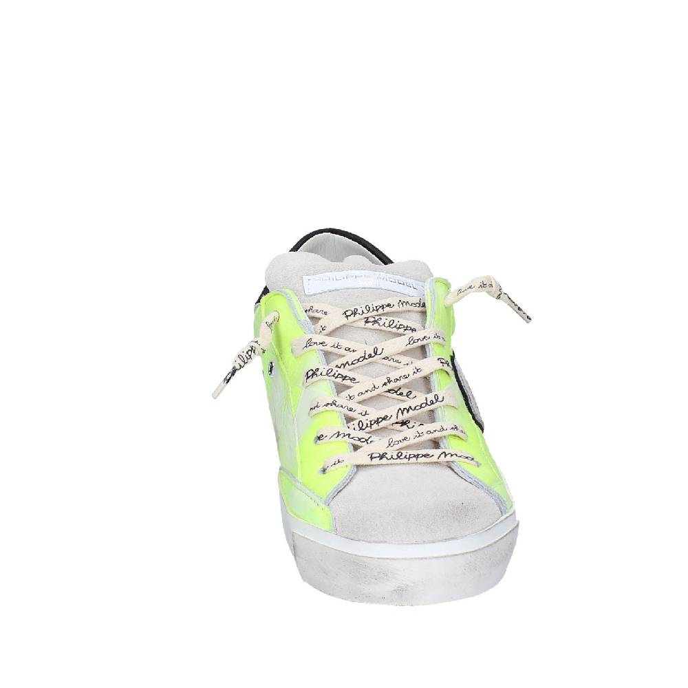 scarpe donna PHILIPPE MODEL sneakers giallo pelle camoscio VINTAGE EX365 Offerte