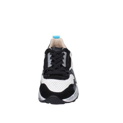 scarpe donna MOMA sneakers bianco pelle nero camoscio 3AS401-CR10 BC853 Hotsell