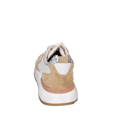 scarpe donna MOMA sneakers marrone pelle beige glitter 3AS401-CR1 BC65 Sconto