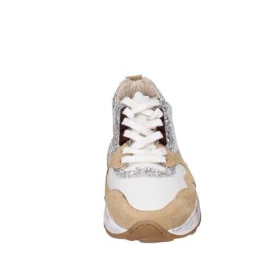 scarpe donna MOMA sneakers marrone pelle beige glitter 3AS401-CR1 BC65 Sconto