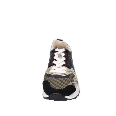 scarpe donna MOMA sneakers nero pelle oro tessuto 3AS401-CR17 BC801 I Più Venduti