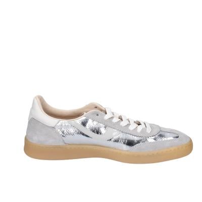 scarpe donna MOMA sneakers argento pelle lucida grigio camoscio 3AS420-CRV BC788 Negozio