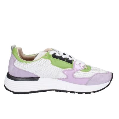 scarpe donna MOMA sneakers viola pelle bianco camoscio 3AS401-CR8 BC72 Nuova