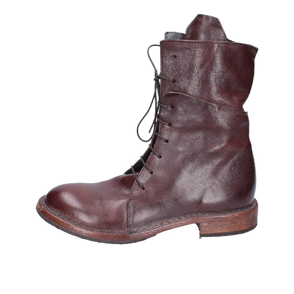 scarpe donna MOMA stivaletti marrone pelle 1CW195 VINTAGE EX492 Qualità