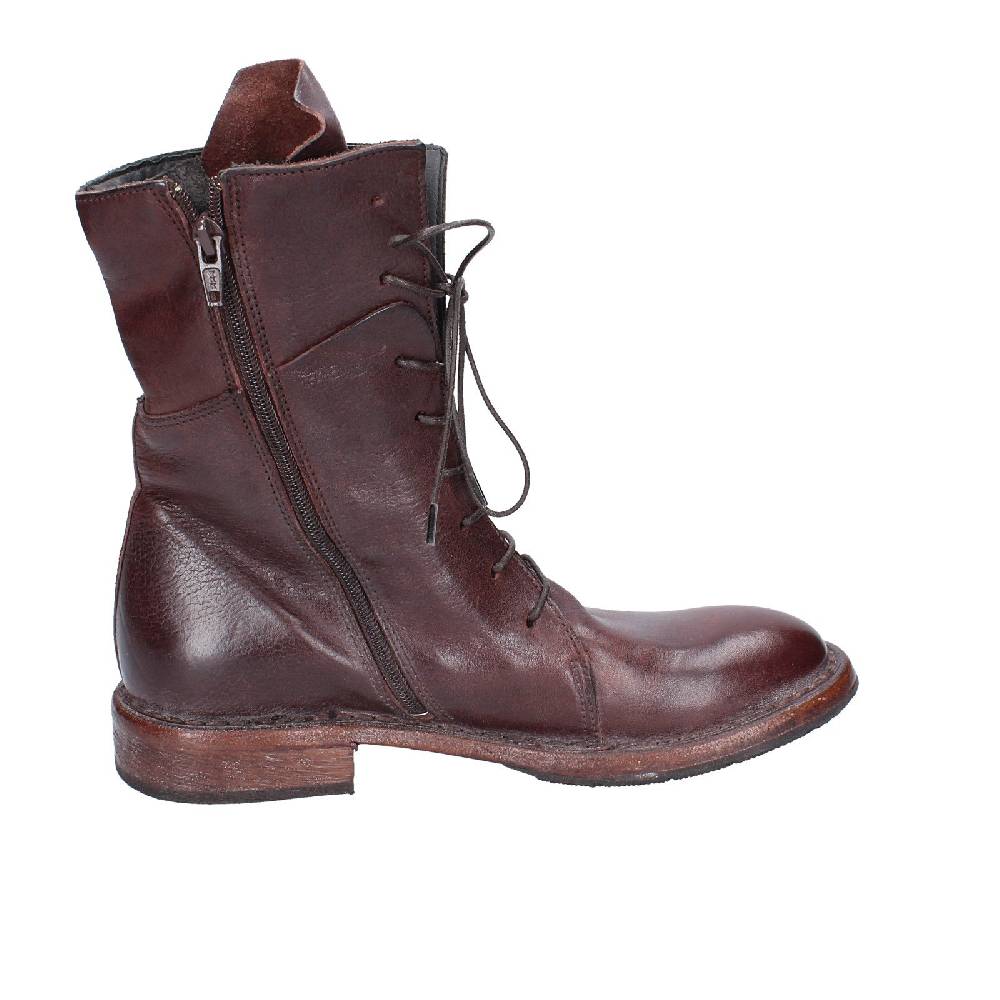 scarpe donna MOMA stivaletti marrone pelle 1CW195 VINTAGE EX492 Qualità