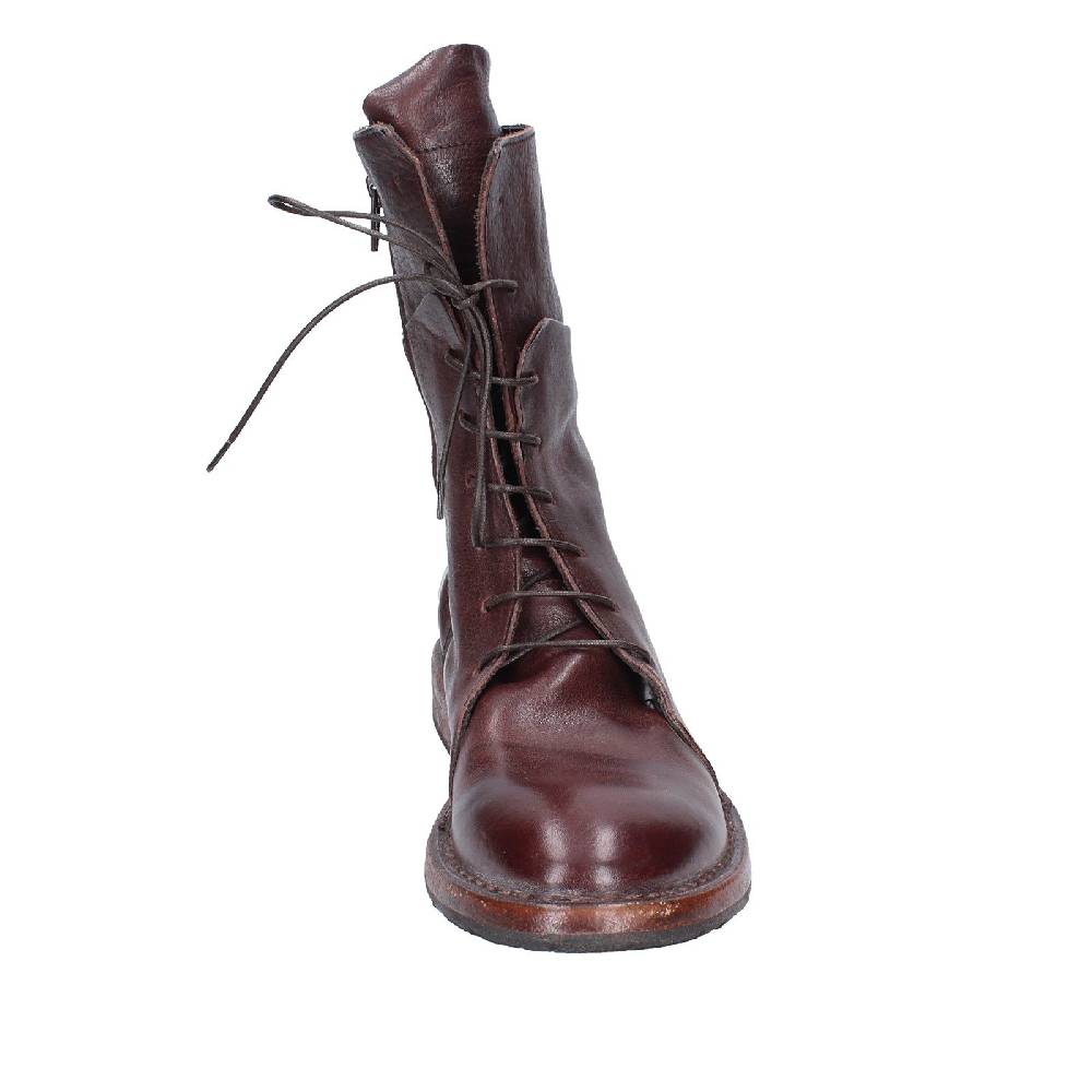 scarpe donna MOMA stivaletti marrone pelle 1CW195 VINTAGE EX492 Qualità